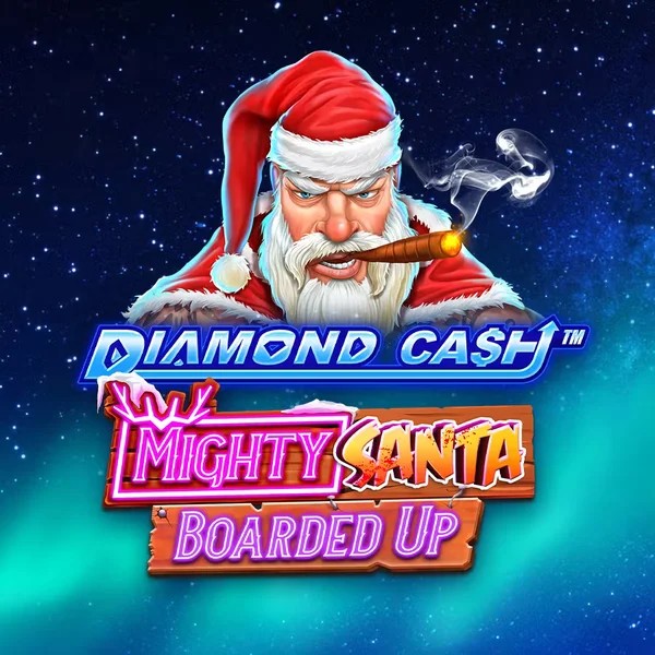 Diamond Cash Mighty Santa Boarded Up online game logo by Greentube on bwin-casino.eu